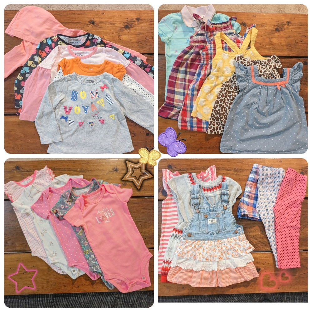 12month Girls bundle 22 pieces
